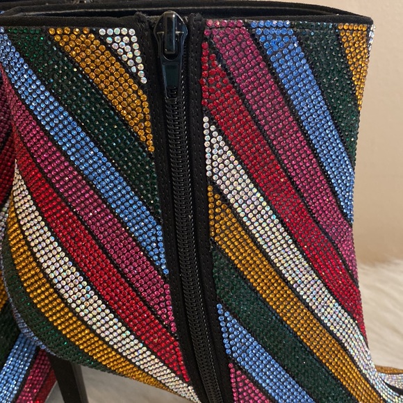 NWT INC International Concepts Reisa Colorful Rhinestone Booties - Size 9 - Picture 15 of 15